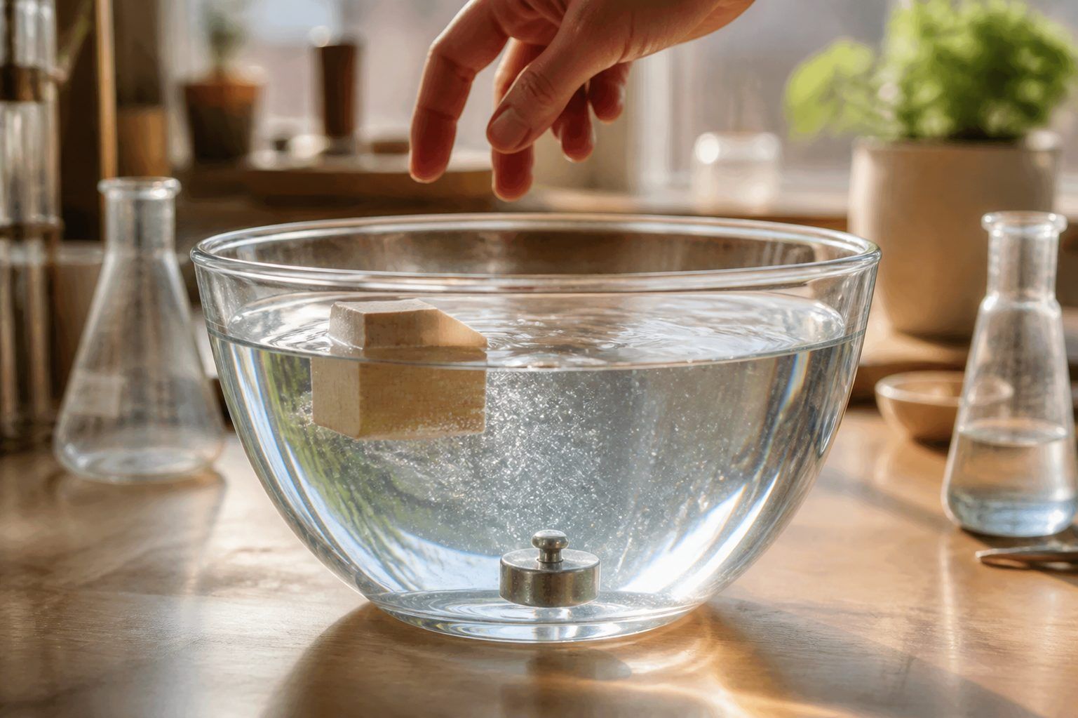 Pourquoi un objet flotte-t-il, sans se contenter d'invoquer son poids&nbsp;?
